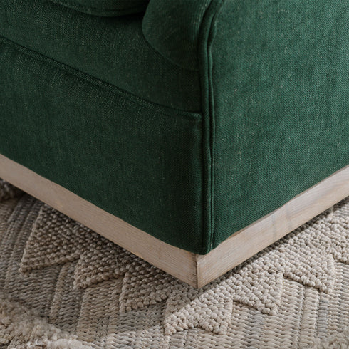 Minerva Swivel Barrel Chair - Green Modern Swivel Chair | Swivel Accent Chairs | Kinwell Furniture | Swivel Armchairs